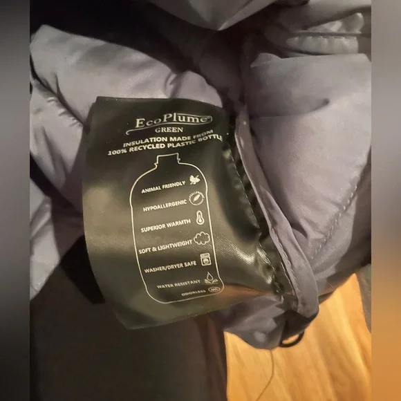 Bernardo NWT Women’s Puffer Coat Jacket Blue Medium - Picture 3 of 8